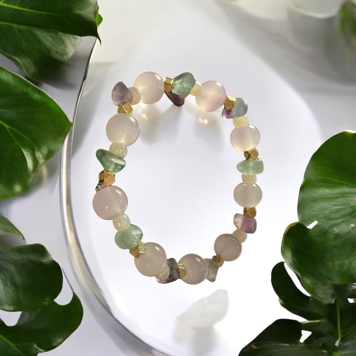Artisan Glass Bead Bracelet