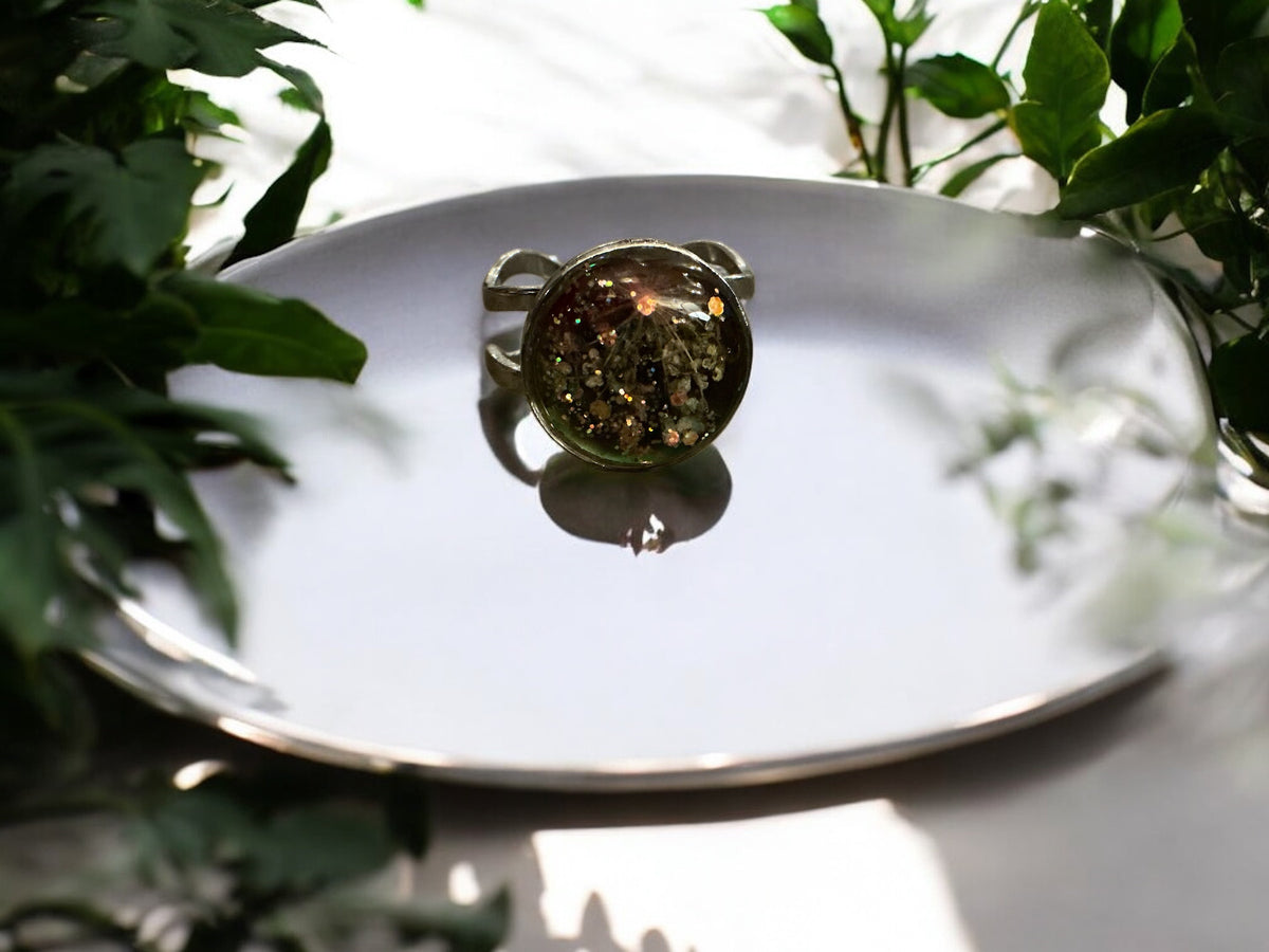 Resin Flower Ring