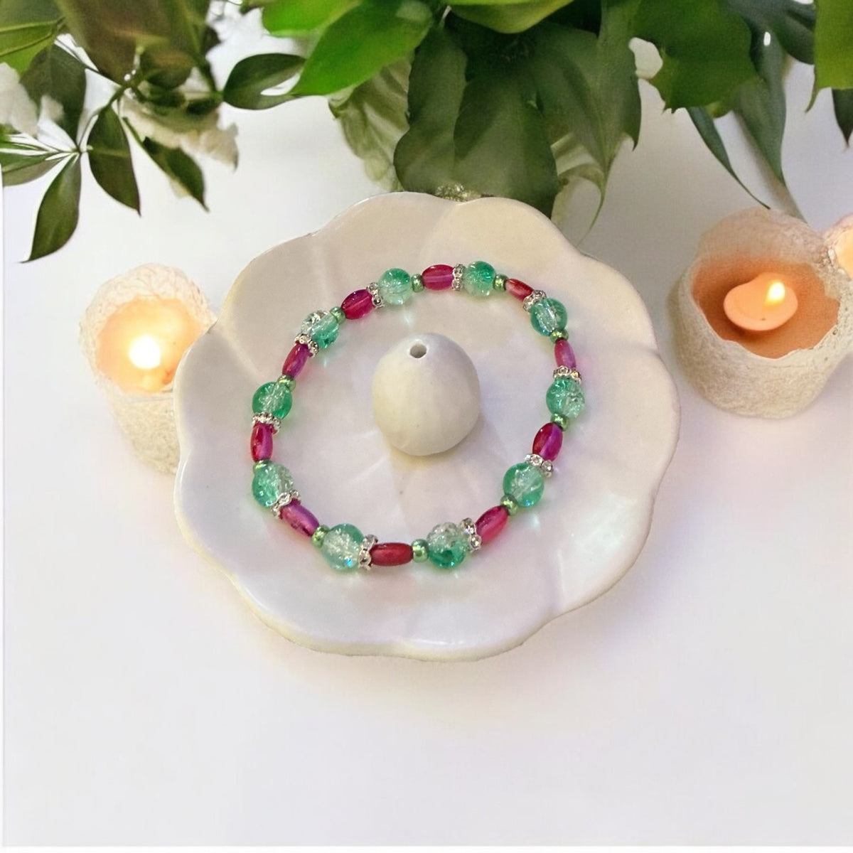Glass Beaded Bracelet